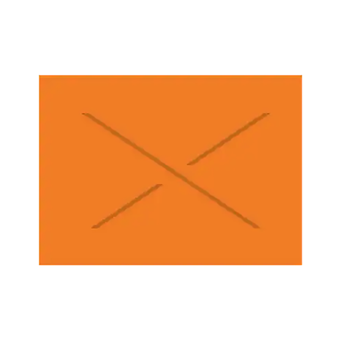 Garvey 18-6  Label Flourescent Orange Blank 14,000 pc strd