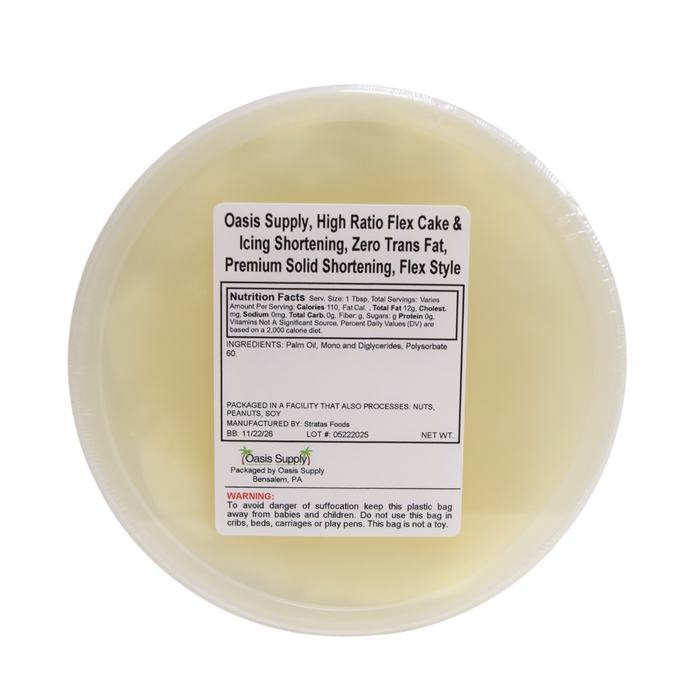 Stratas, Sweetex Finest High Ratio Flex Cake & Icing Shortening, From 2.5 to 50 lbs