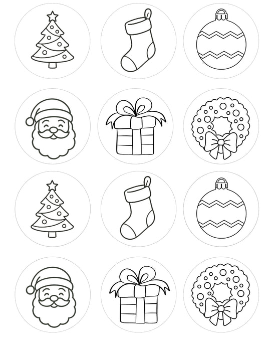Oasis Supply, Yummy Doodle Kit. Edible Fun at the Tip of your Brush, Making Art that you Can Munch (Christmas)