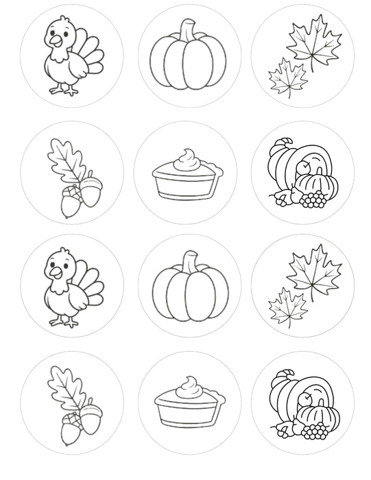 Oasis Supply, Yummy Doodle Kit. Edible Fun at the Tip of your Brush, Making Art that you Can Munch (Thanksgiving)