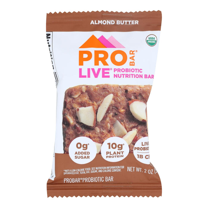 Pro Bar Almond Butter P0p Nutritional Bar  - Case Of 8 - 2.00 Oz