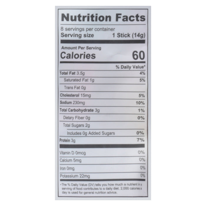 Country Archer Jrky Pork Mini Teri Sticks - Case of 10 - 4 Oz Each