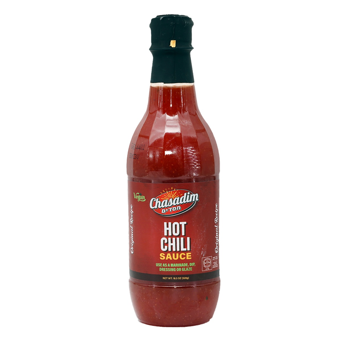 Hot Chili Sauce | 18.3 oz | Chasadim