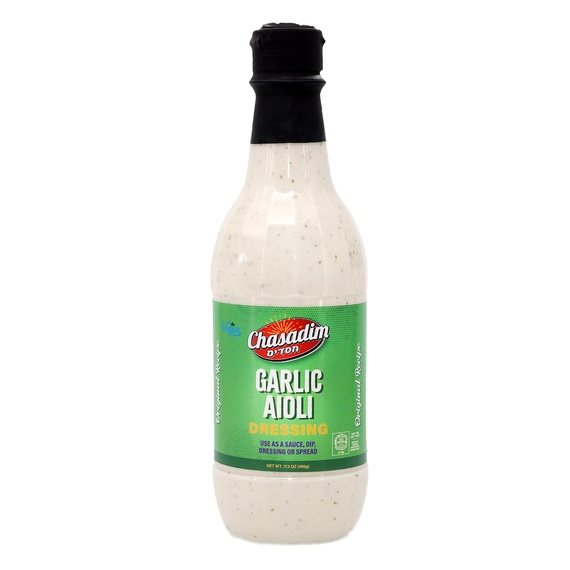 Garlic Aioli Dressing Sauce | 17.3 oz | Chasadim