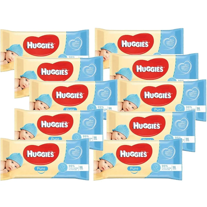 Huggies Baby Wipes Pure 3x56 ct