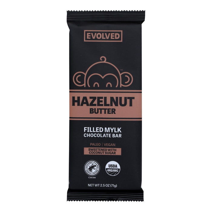 Evolved Chocolate Bar Hazelnut Butter, Case of 8 - 2.5 Oz Each