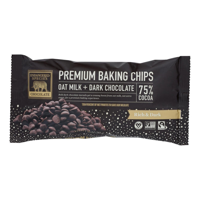 Endangered Species Oatmeal Milk Chocolate Baking Chips - 10 Oz, Pack of 6