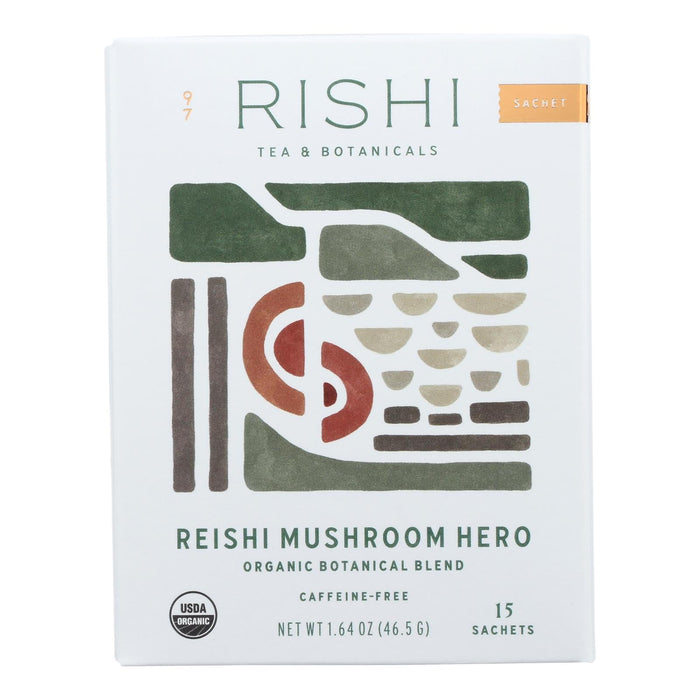 Rishi Tea Reishi Mushroom Hero - 6 x 15 ct. Herbal Tea Bags