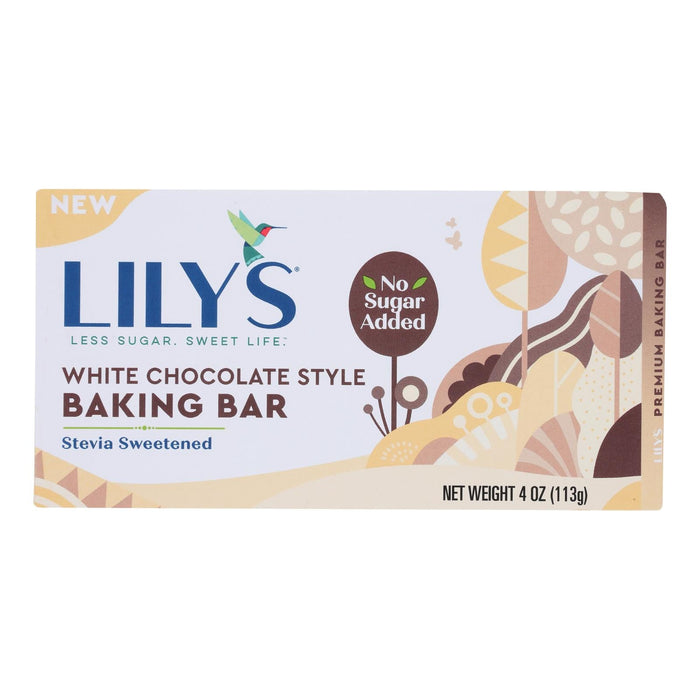 Lily's Baking Milk Chocolate Bar - Case of 12 - 4 oz