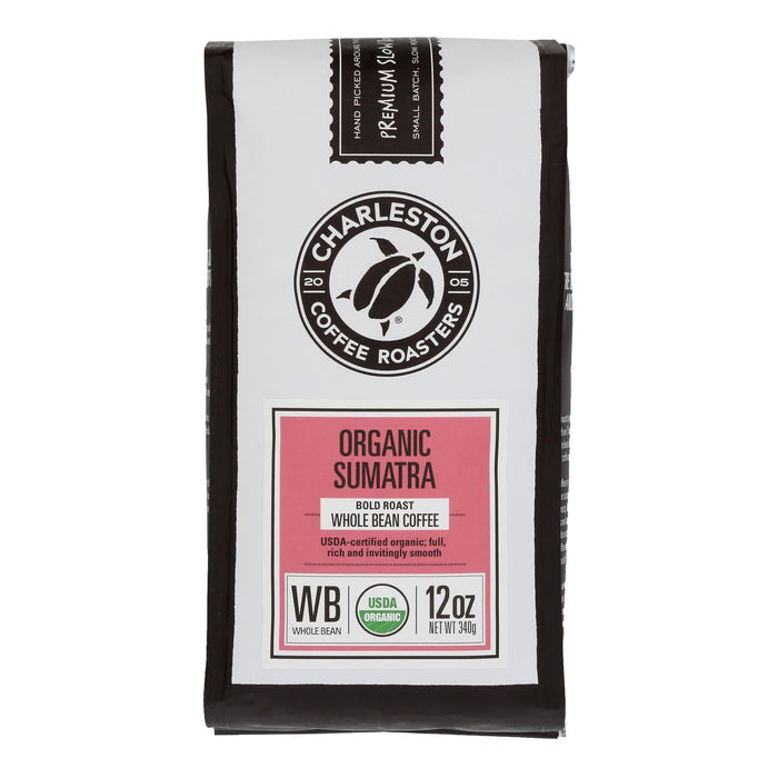 Charleston Coffee Roasters Sumatra Whole Bean Coffee, 12 Oz, Case of 6