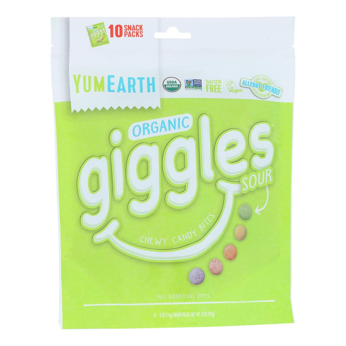 YumEarth Candy Giggles Sour 5 Oz Pack - Case of 12