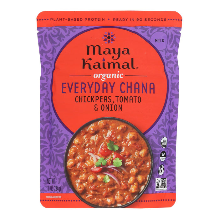Maya Kaimal Chana Chickpea Tomato Sauce - Pack of 6 (10 Oz Bottles)