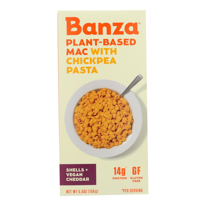 Banza Vegan Mac and Cheese with Chickpea Pasta (Case of 6 - 5.5 Oz)