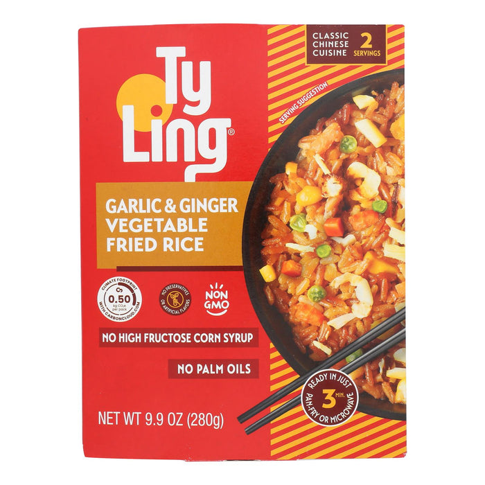 Ty Ling - Rice Fried Garlic Ginger Veg - Case of 10 - 9.9 Oz