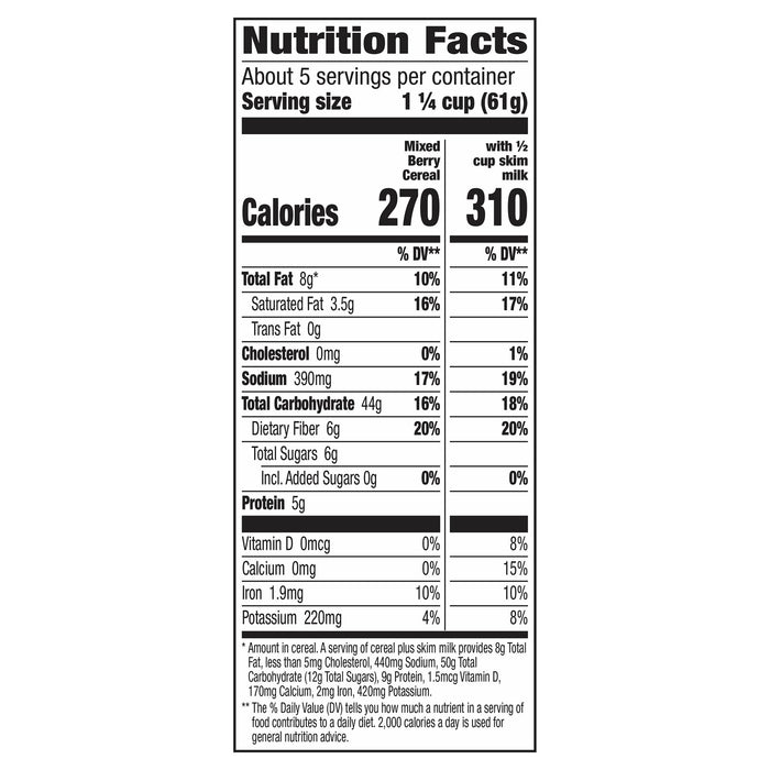 Cascadian Farm Mixed Berry Cereal - 12.2 Oz