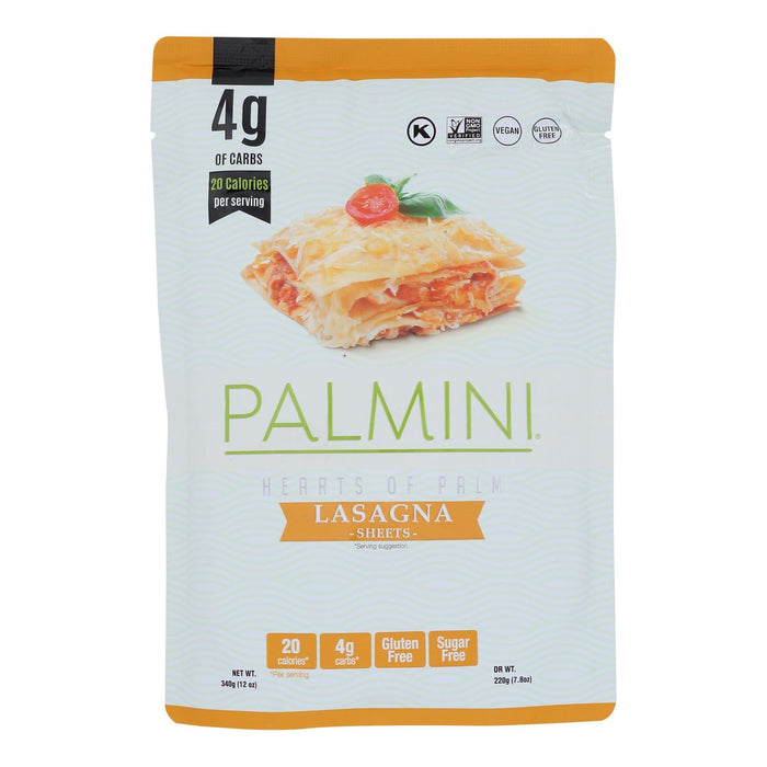 Palmini Lasagna Sheets: Heart-Healthy, Gluten-Free Alternative (Case of 6 - 12 Oz.)