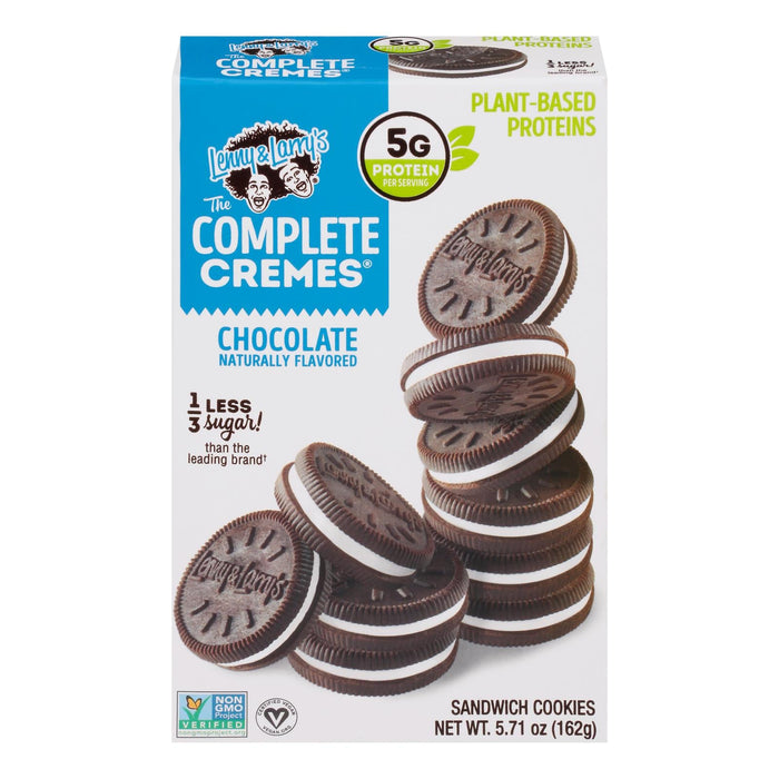 Lenny & Larry's Creme Cookies Chocolate - Case of 9 - 5.71 Oz. Each