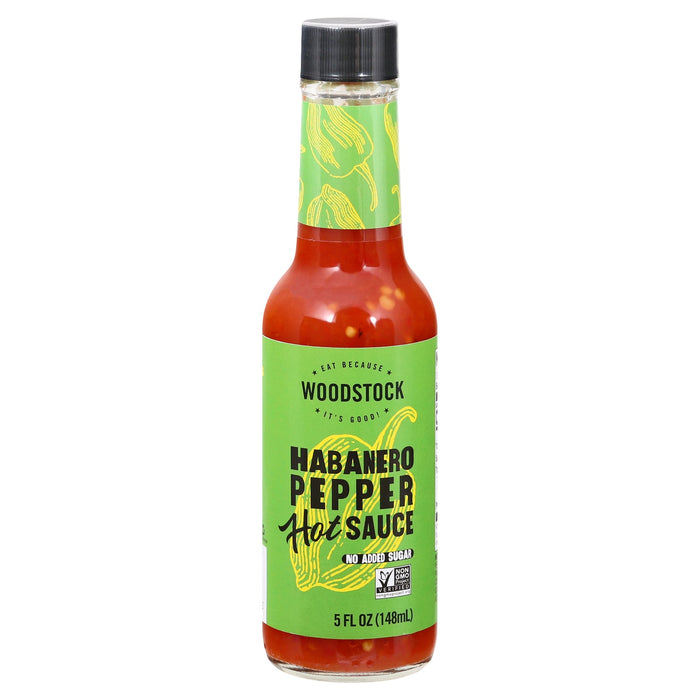 Woodstock Habanero Pepper Hot Sauce - 12 Pack, 5 Fl Oz Each