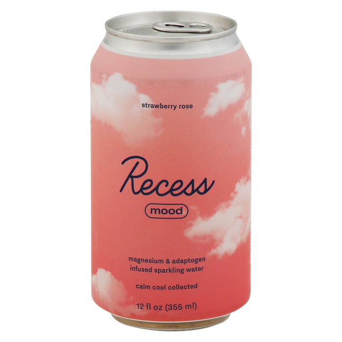 Recess Strawberry Rose Magnificence Sparkling Water | 12 Oz, Case of 12