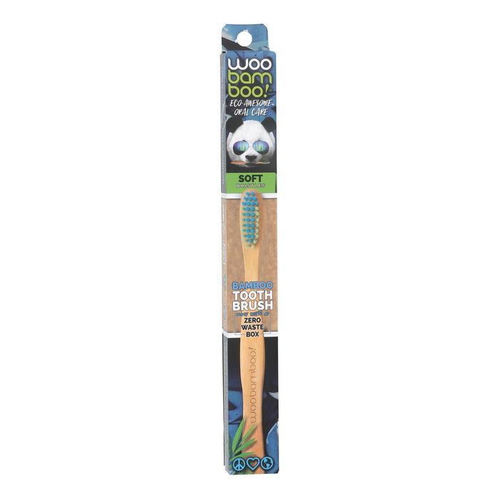 Woobamboo Soft Adult Toothbrushes - 12-Pack