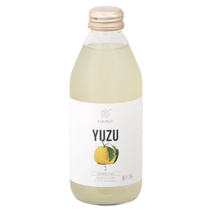 Kimino Sparkling Yuzu Drink, Case of 12 - 8.45 Oz Cans