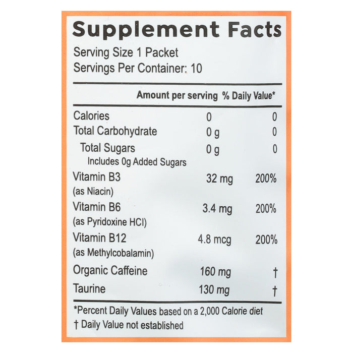 Protkt LQ Energy Pkt Orange 10-Count Pkts - Case of 6