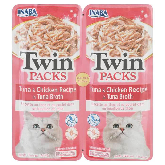 Inaba Chicken & Tuna Twin Packs, Case of 8 - 2.8 oz