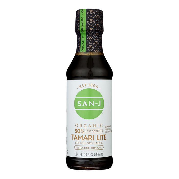 San-J Lite Tamari Soy Sauce, Reduced Sodium, 10 Fl Oz (Pack of 6)