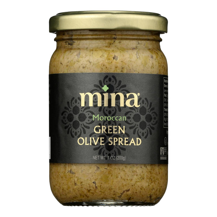 Mina Spread Green Olive - Case of 6 - 7 Oz