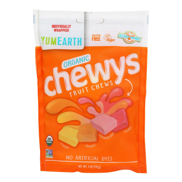 YumEarth Chewy Fruit Chews, 5 Oz, Pack of 6