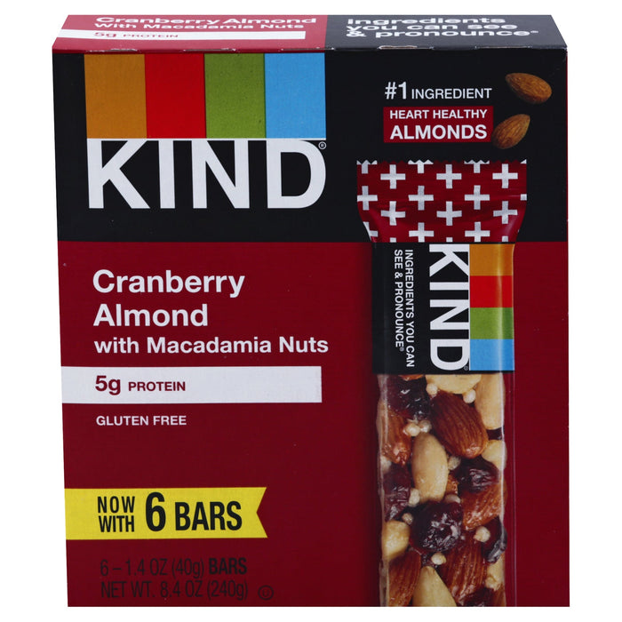 Kind Cranberry Almond Bar - Case of 10 - 6/1.4 Oz