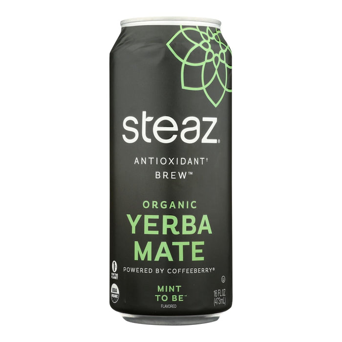 Steaz Yerba Mate Mountain Cranberry, Case of 12 - 16 fl. oz. Cans