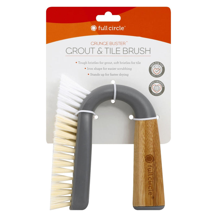 Full Circle Home Brush Grout & Tile Cleaner Grey - 6 Count