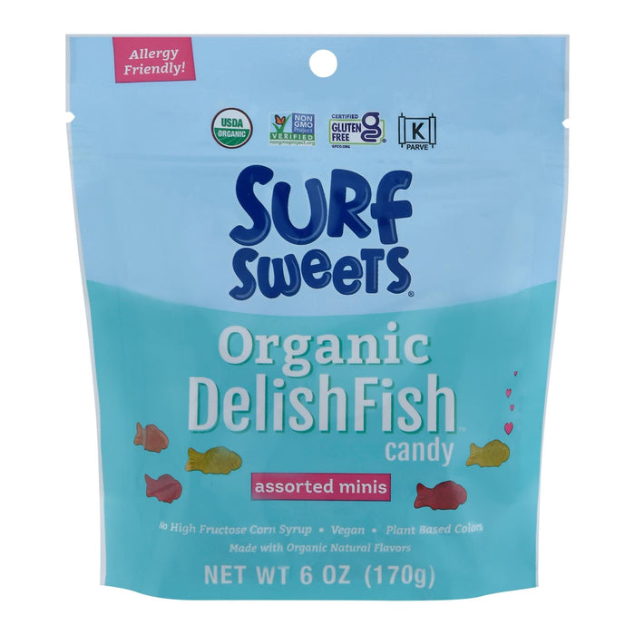 Surf Sweets Delishfish Candy - 6 Oz Mini, Case of 8