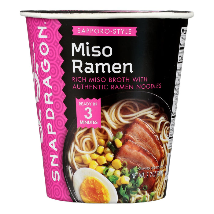 Snapdragon Foods Ramen Cup Miso - 2.2 Oz (Case of 6)