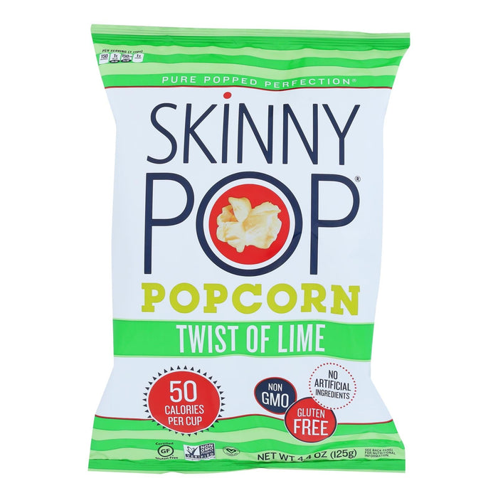 Skinnypop Twist of Lime Popcorn - Case of 12 (4.4 Oz Bags)