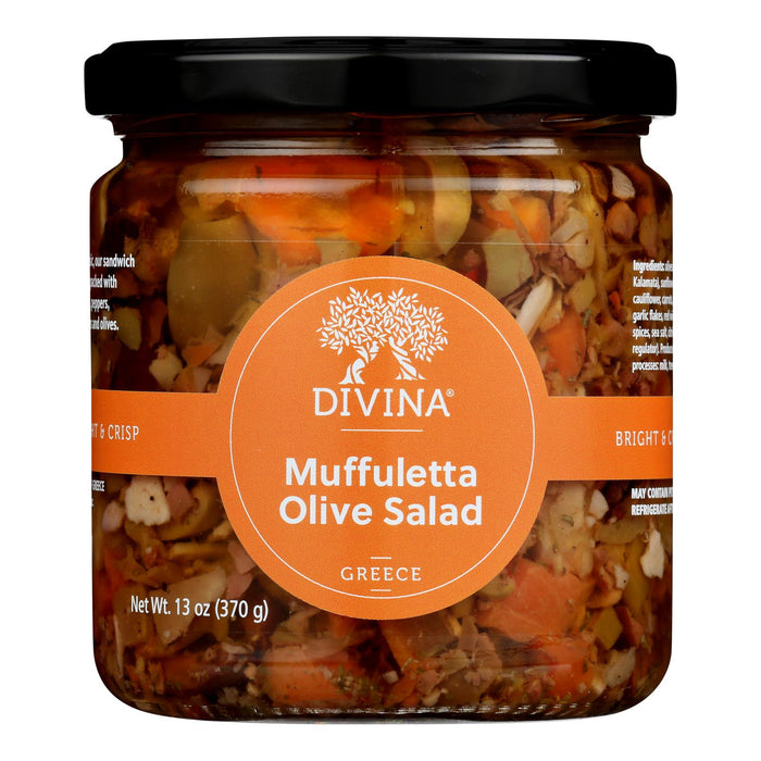 Divina Muffuletta Olive Salad - 13oz Can (Pack of 6)