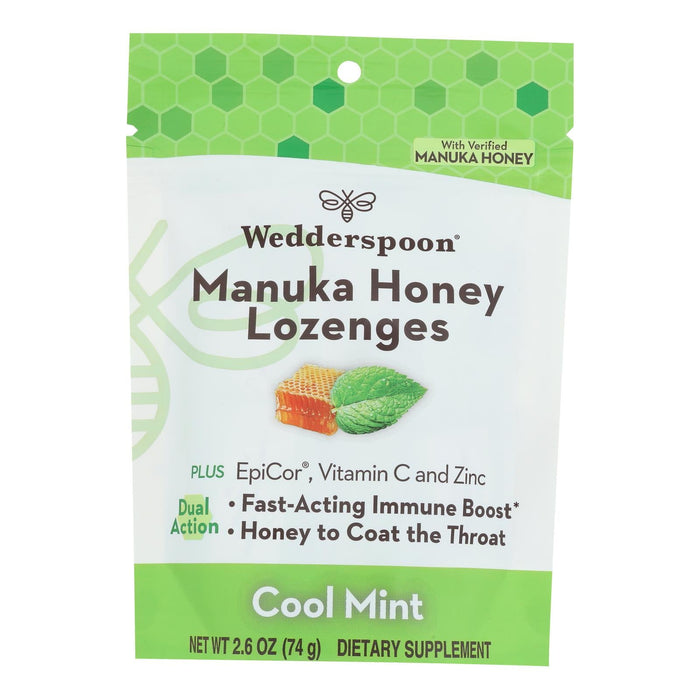 Wedderspoon Manuka Honey Cool Mint 2.6 oz, Case of 6
