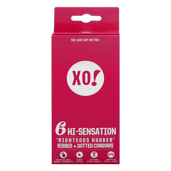 Xo! Condoms Hi-sensations 6 Count - Case of 8