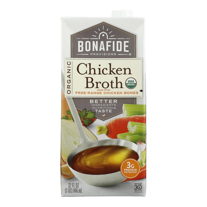 Bonafide Provisions Chicken Broth | 6 Pack | 32 oz Cans