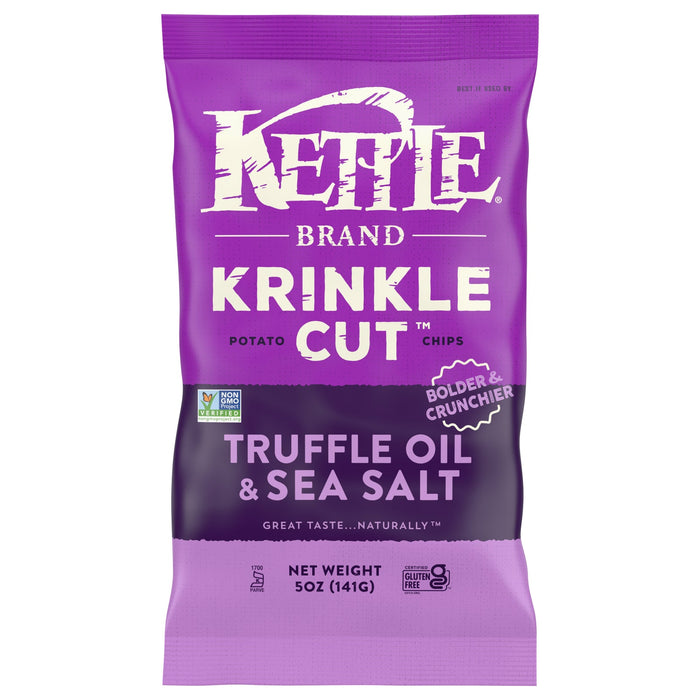 Kettle Brand Krinkle Truff Sea Salt Chips - 5 Oz