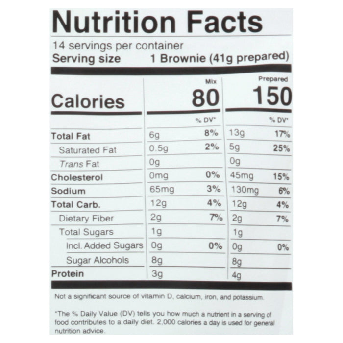 Miss Jones Baking Co Keto Brownie Mix, 10.57 Oz - Case of 6