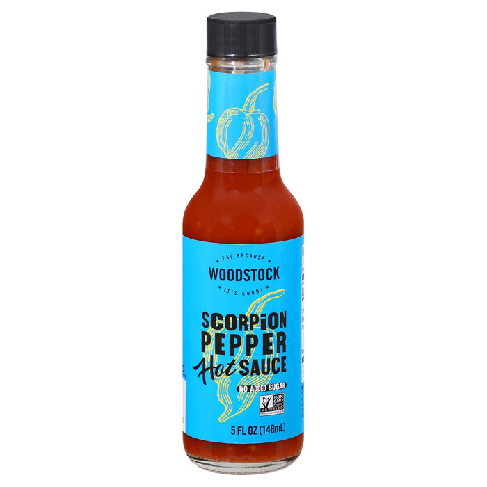 Woodstock Scorpion Pepper Hot Sauce - Case of 12 - 5oz Bottles