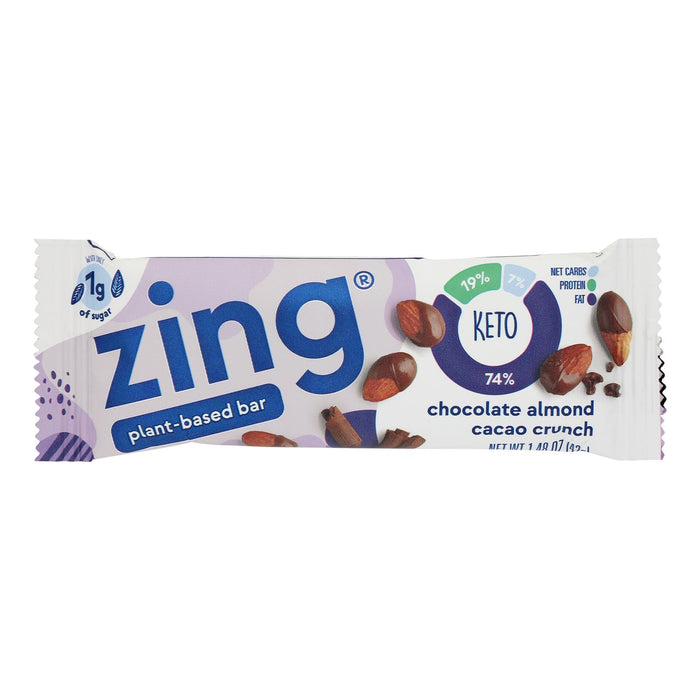 Zing Bar - Bar Keto Alm/btr Cacao - Case Of 12-1.41 Oz