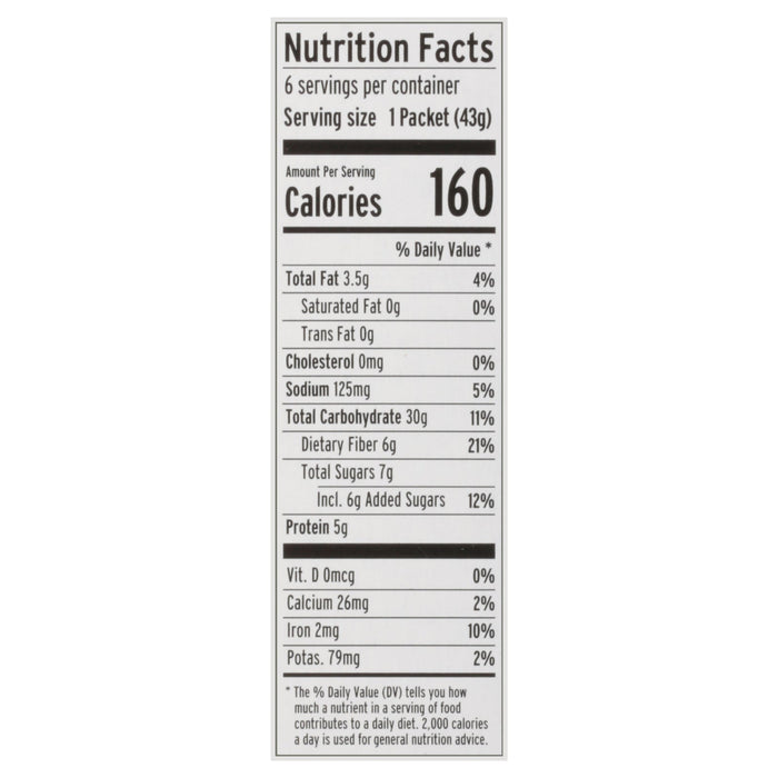 Purely Elizabeth Sugar-Free Classic Cinnamon Oatmeal - 9.12 oz (Pack of 6)