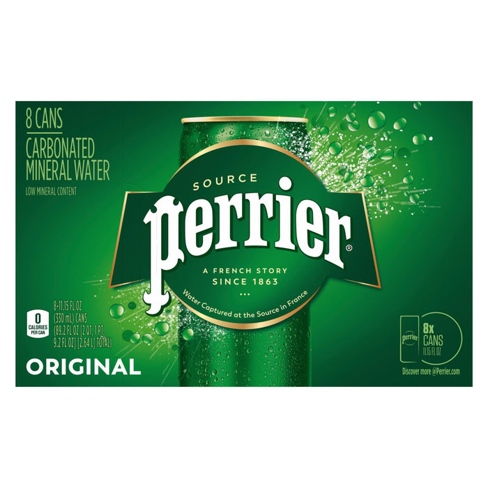 Perrier Sparkling Mineral Water - Original - Case of 3 - 8.115z