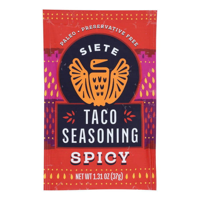 Siete Taco Seasoning - Spicy, 1.31 Oz, Case of 12