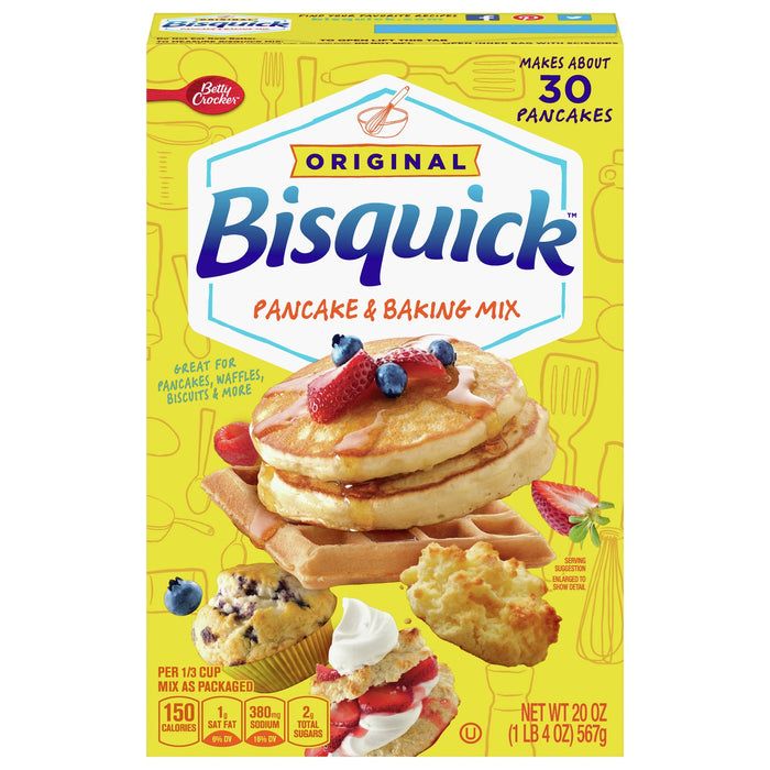 Betty Crocker Bisquick Pancake Waffel Mix - 12 - 20 Oz