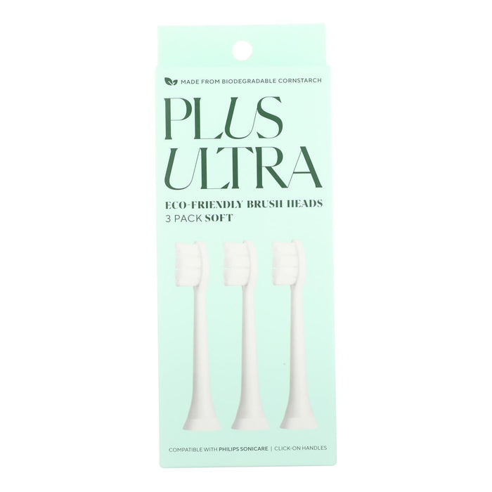 Plus Ultra Tbrush Heads Echo 3pk - Case of 4 - 3 Ct