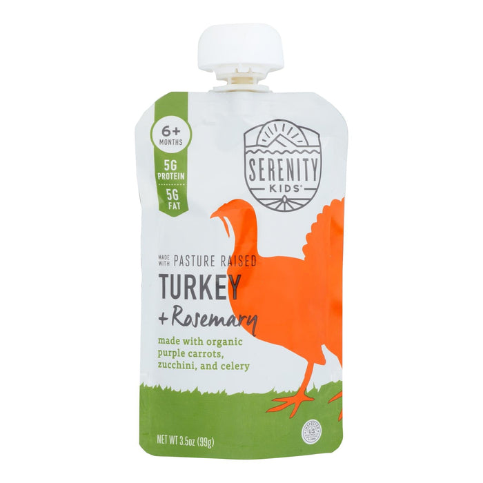 Serenity Kids Organic Turkey & Rosemary Baby Food 3.5 Oz Pack of 6